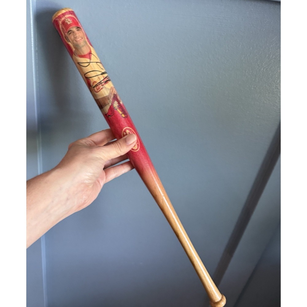 Albert Pujols Signed 2008 St. Louis Cardinals 18" Souvenir Mini Baseball Bat